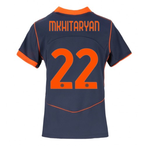 Stroje piłkarskie Inter Milan Henrikh Mkhitaryan #22 Koszulka Trzeciej dla damskie 2025-26 Krótki Rękaw